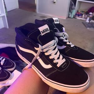 Black hightop vans
